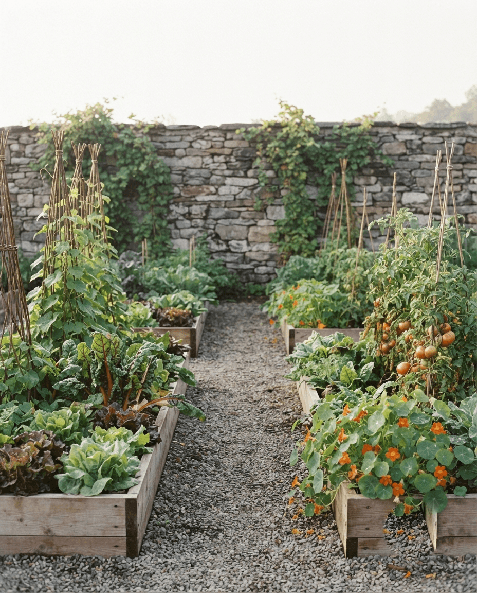 Hudson Kitchen Garden — 800 sq ft heirloom kitchen garden design