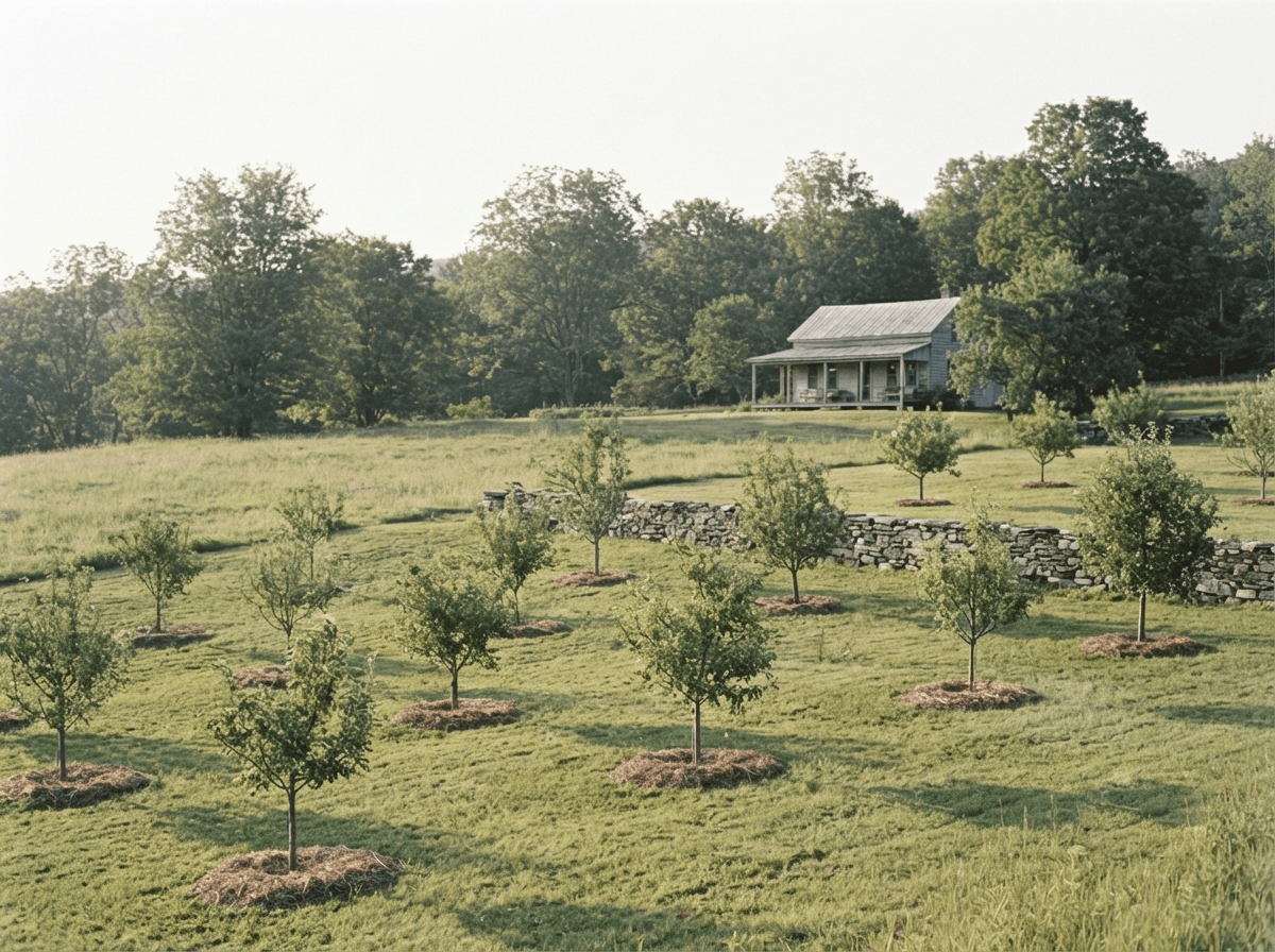 Catskills Homestead — Full landscape restoration + orchard planning